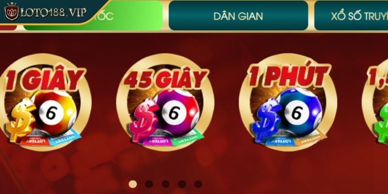 Các bước tham gia trò chơi xổ số siêu tốc 45 giây tại Loto188